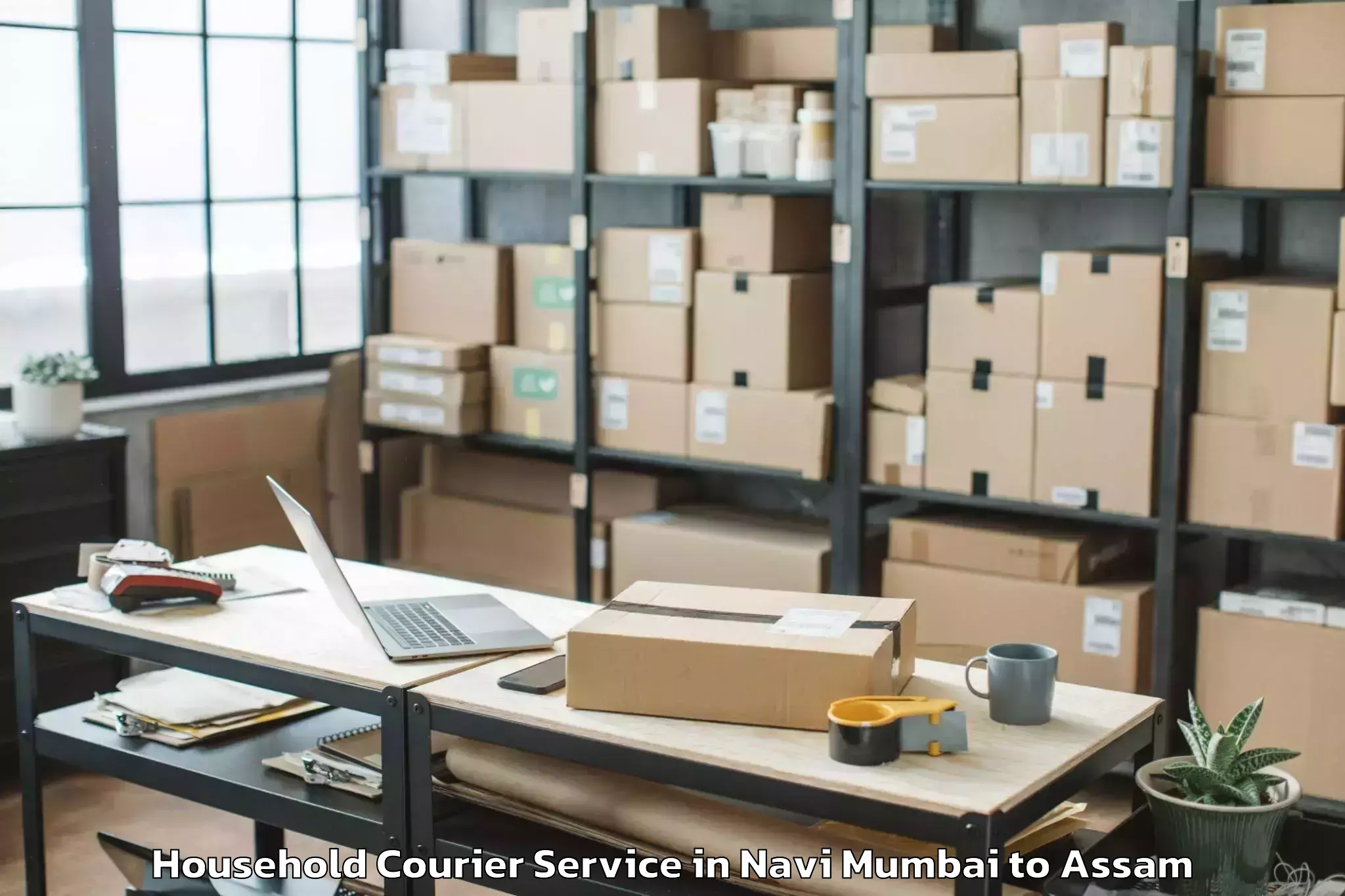 Navi Mumbai to Mikirbheta Household Courier